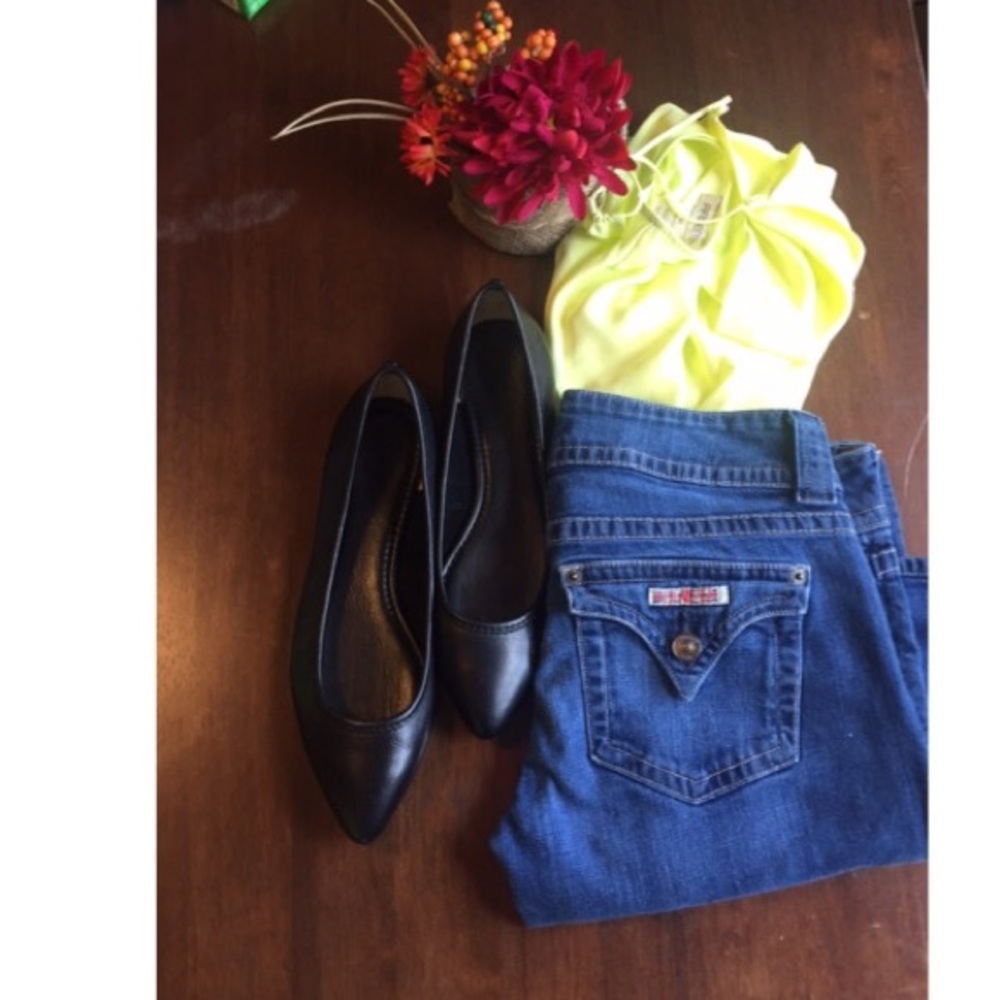 Hudson Double Buttoned Boot Cut Jeans Size 28 - image 1